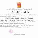 Servicio de Autobuses al Cementerio Municipal