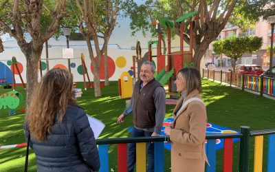 ALMORADÍ ESTRENA EL PARQUE INFANTIL DE LA PLAZA DE SAN ANDRÉS TOTALMENTE REMODELADO